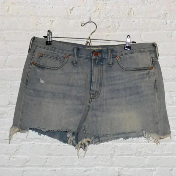 Madewell Light Wash Jean Shorts - Picture 1 of 5